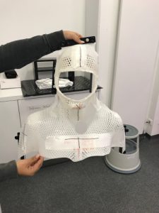 Maske_Bestrahlung, Strahlentherapie